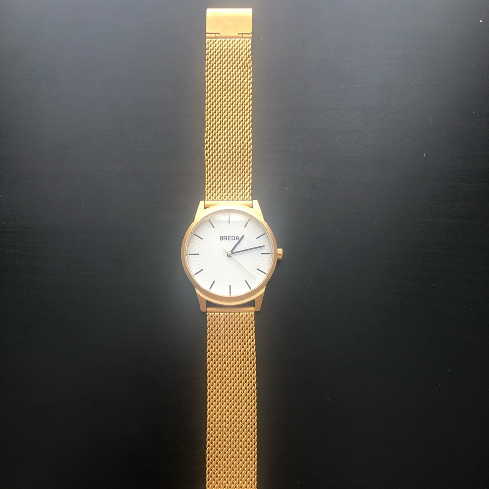 Breda stainless steel watch